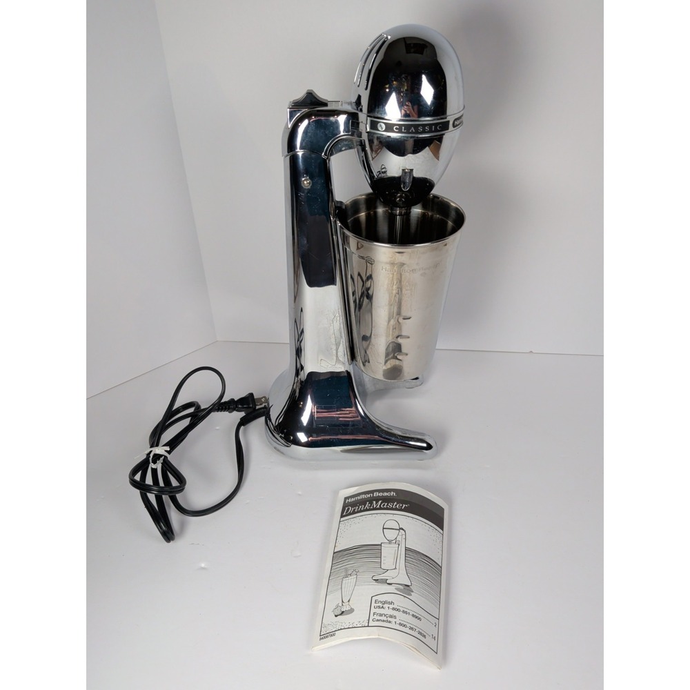 Hamilton Beach 730CT Drink Master Classic Chrome Milkshake Machine Mixer